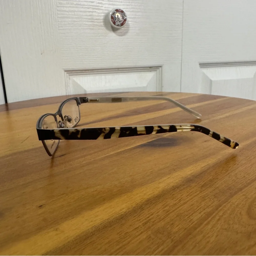 Candie’s C Onix BLK Black Half rim cat eye‎ eyeglasses frames 50 16 135